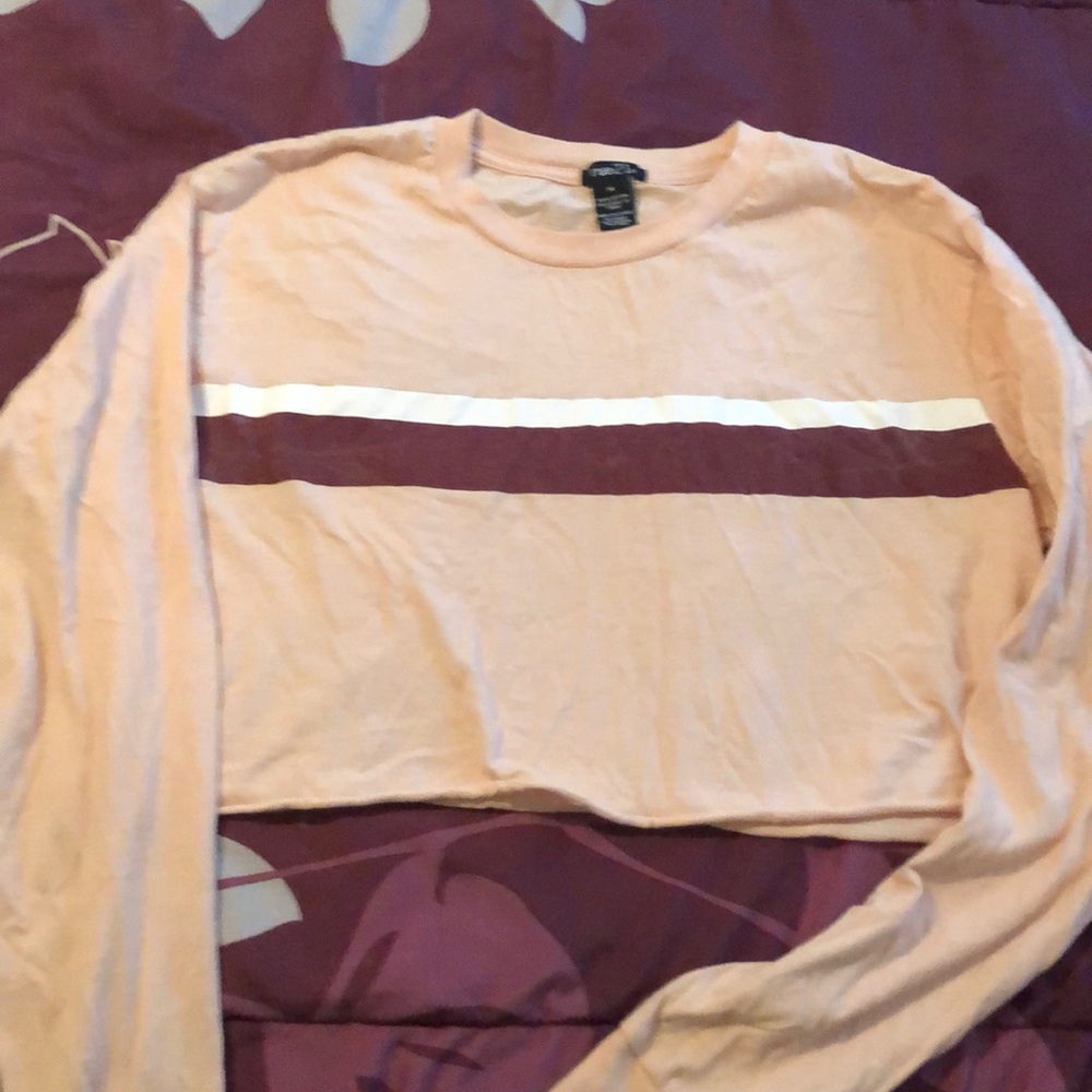 Rue 21 crop light pink